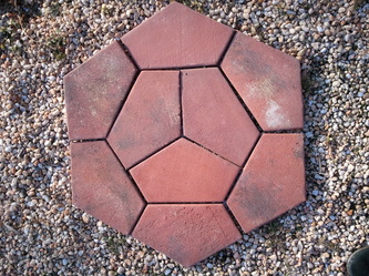 Hexagon brick pattern