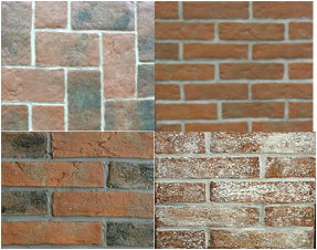 Picture colors thin brick tiles