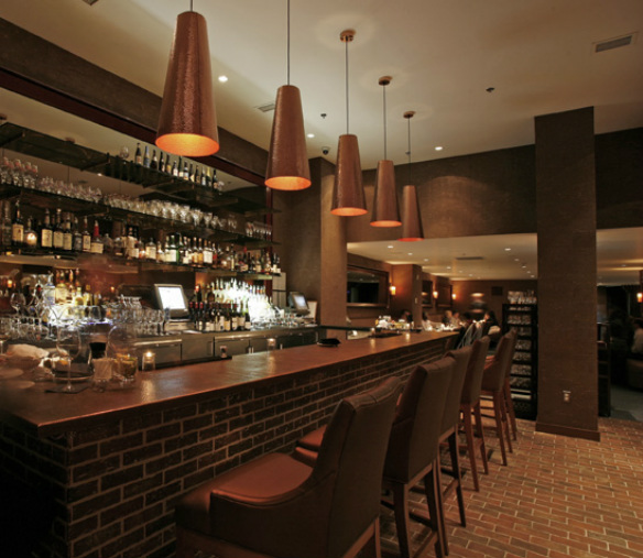 Picture thin brick tile bar and floor restaurant