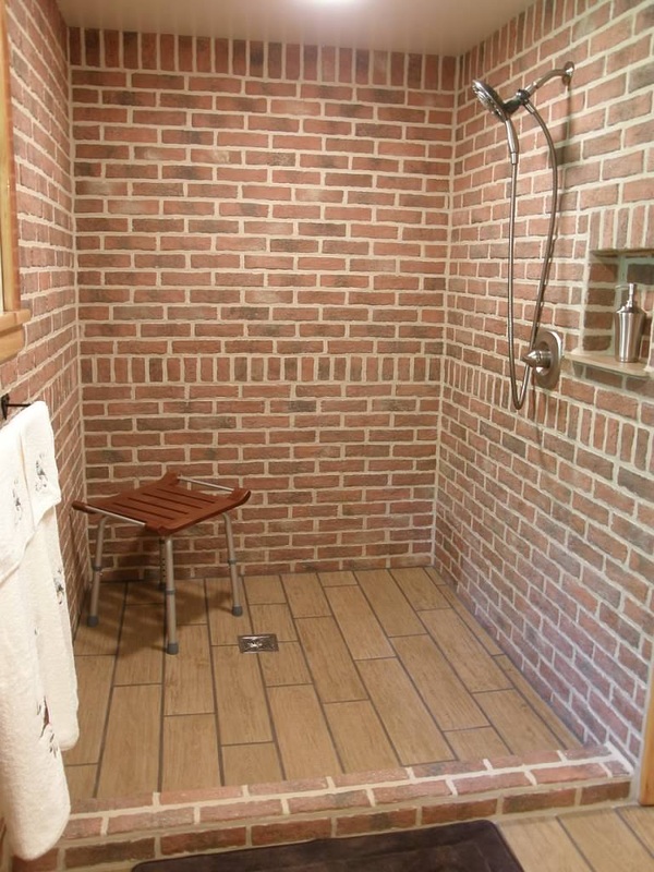 Bathrooms - Inglenook Brick Tiles - Brick Pavers | Thin ...