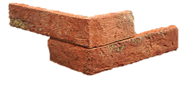 Thin brick corner return tile 